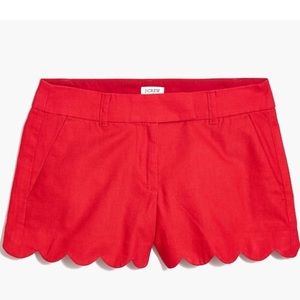 J. Crew Scalloped Hem Shorts